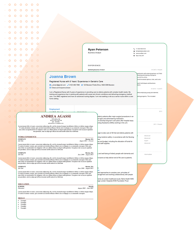 CV Templates Desktop Preview